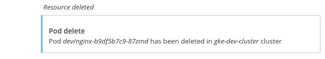Resource deleted